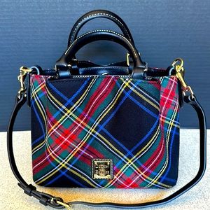 Dooney & Bourke Tartan Mini Barlow Top Handle Bag